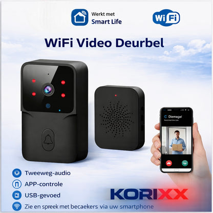 Slimme WiFi Deurbel met HD-Camera