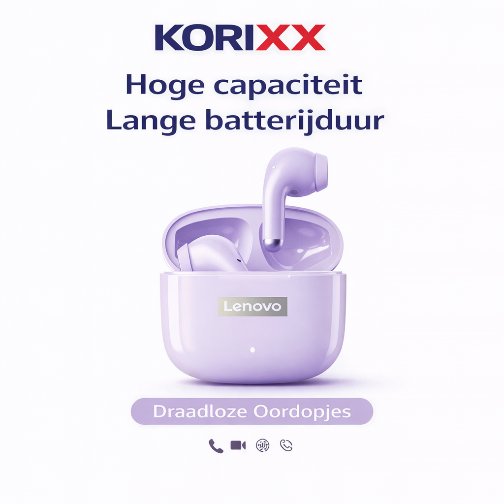 Lenovo LP40 Pro Draadloze Oordopjes – Bluetooth 5.3 & Touch Control