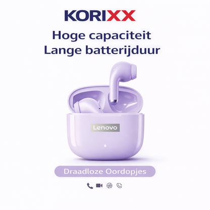 Lenovo LP40 Pro Draadloze Oordopjes – Bluetooth 5.3 & Touch Control