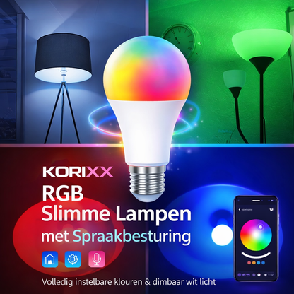 Slimme Tuya Bluetooth LED Lamp RGB – Dimbaar 18W – Volledige App & Spraakbediening
