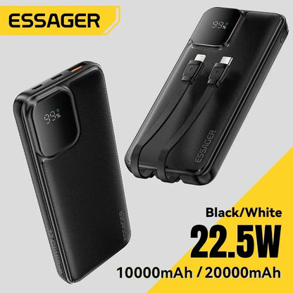 Draagbare Powerbank 20000mAh – 22.5W Snelladen met Digitale Display