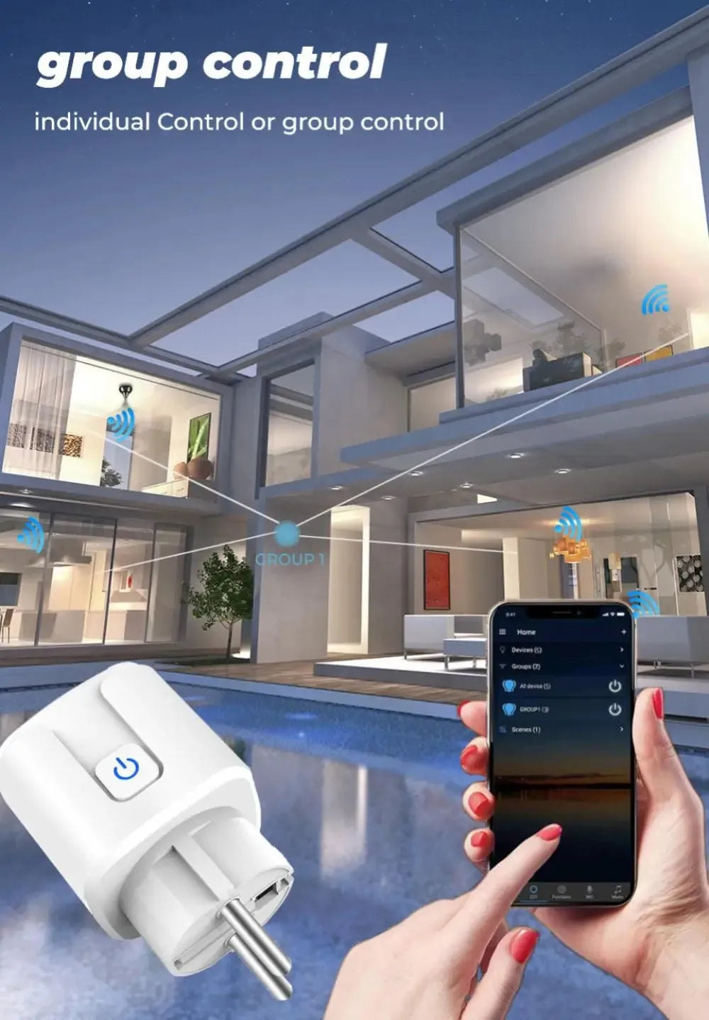 Slimme Zigbee Smart Plug 20A met Energie Monitoring