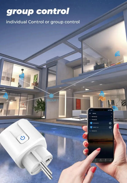 Slimme Zigbee Smart Plug 20A met Energie Monitoring