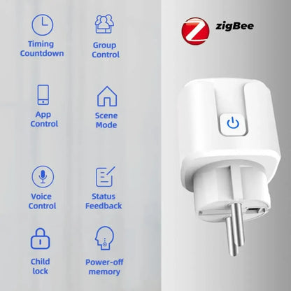 Slimme Zigbee Smart Plug 20A met Energie Monitoring