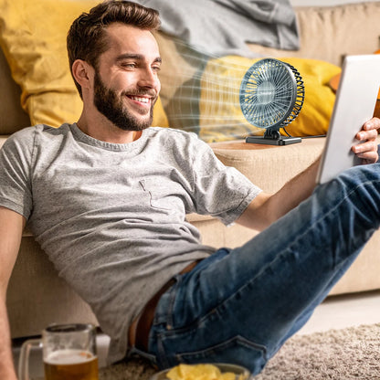 Mini USB Bureauventilator – Stil, Compact & Directe Verkoeling