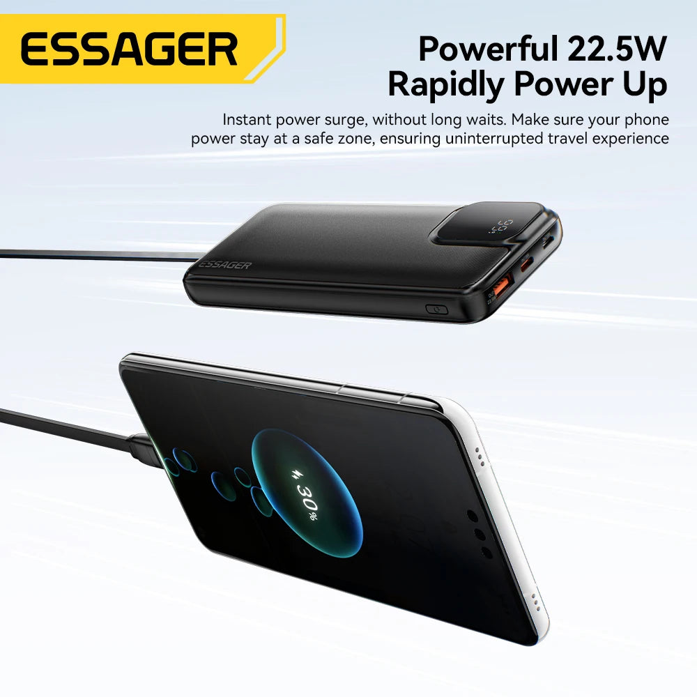 Draagbare Powerbank 20000mAh – 22.5W Snelladen met Digitale Display